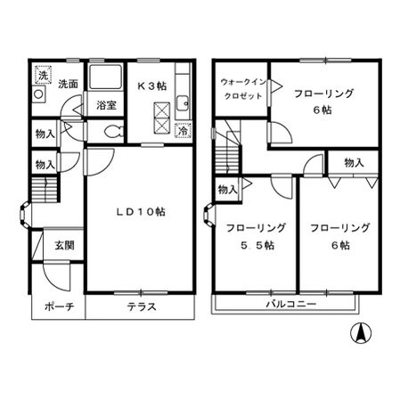 ニューハウジングＦの物件間取画像